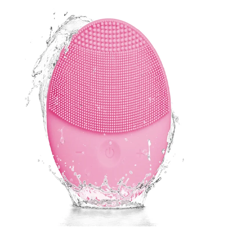 PSB rechargeable mini sonic vibrating exfoliating silicone face facial cleanser cleansing brush massager