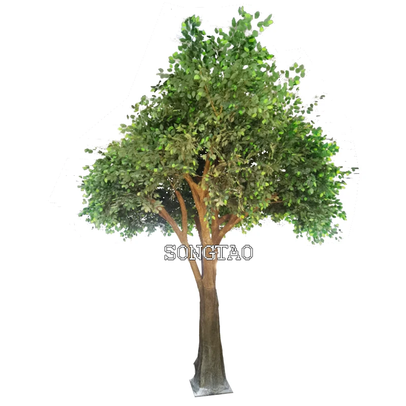 6 Meter Large Green Artificial White Theme Park Ficus Tree Artificial