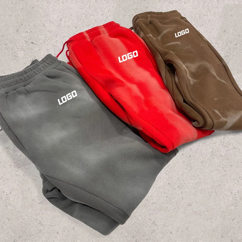 Oem Custom Streetwear Flared Sweatpants Cotton Fleece Flare Track Pants