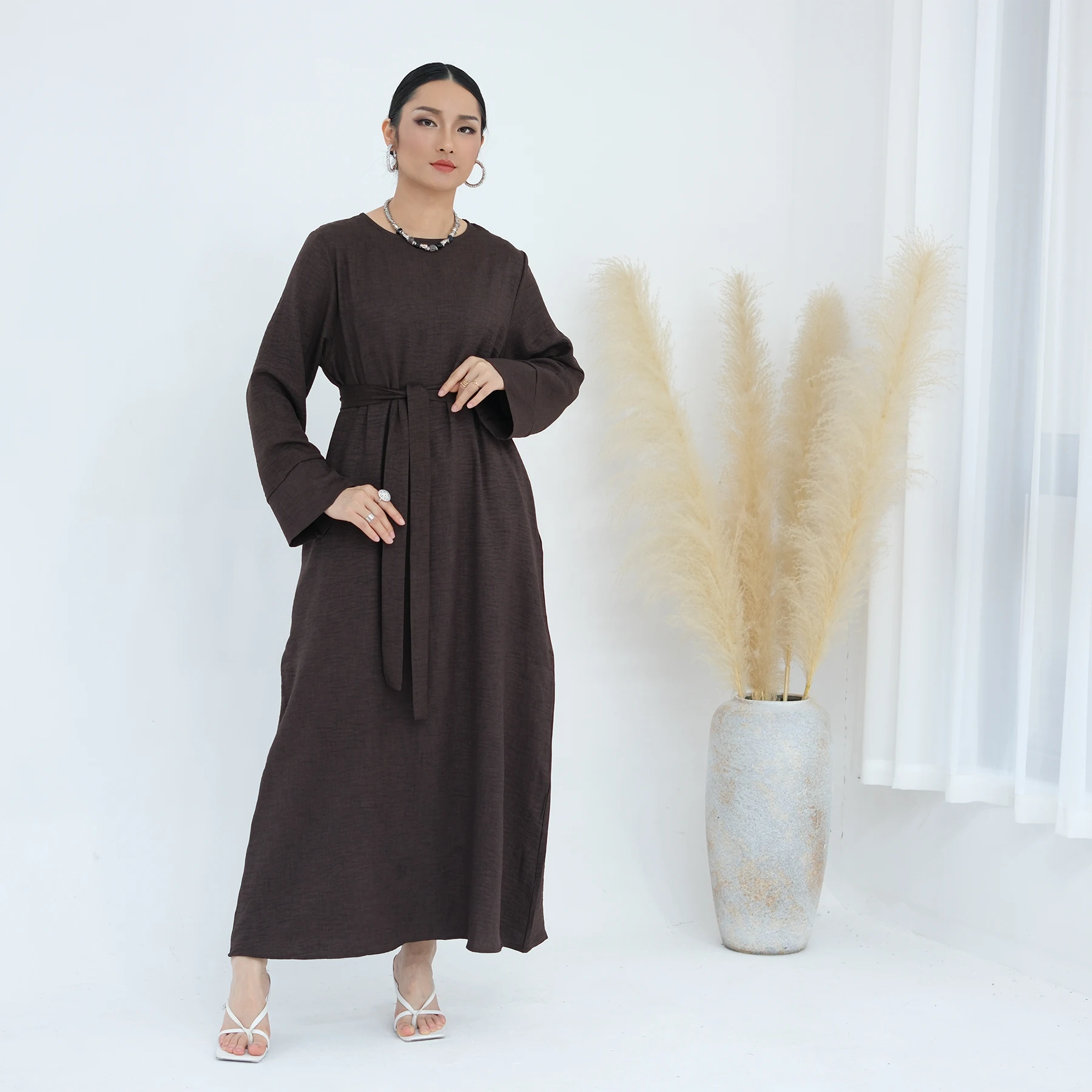 islamic dresses for ladies Prayer Abaya Dress for Women, Loose Solid Muslim Dress&Hijab Chiffon Long Sleeve Full Coverage Dubai Kaftan Dress Middle East Arabian Caftan Kimono Robe Islamic Ball Gown Apricot&Hijab One Size at Amazon Women's