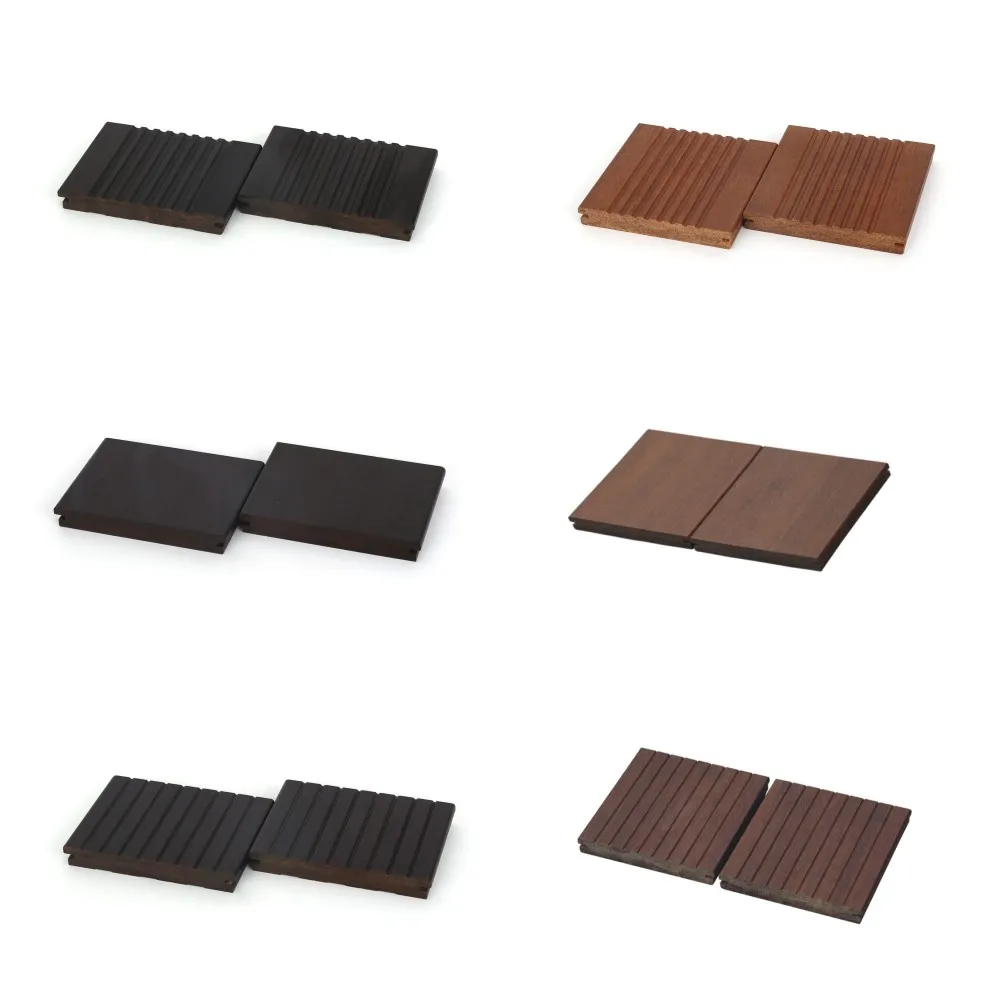 Bamboo Antislippery Swimming Pool Decking Bamboo Outdoor Black Color