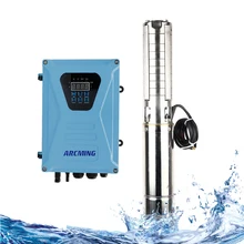 ARSC-4-11-158-220-2200 ACDC  3HP 2.2kw Solar Water Pump MPPT centrifugal pump Stainless steel water pump deep well