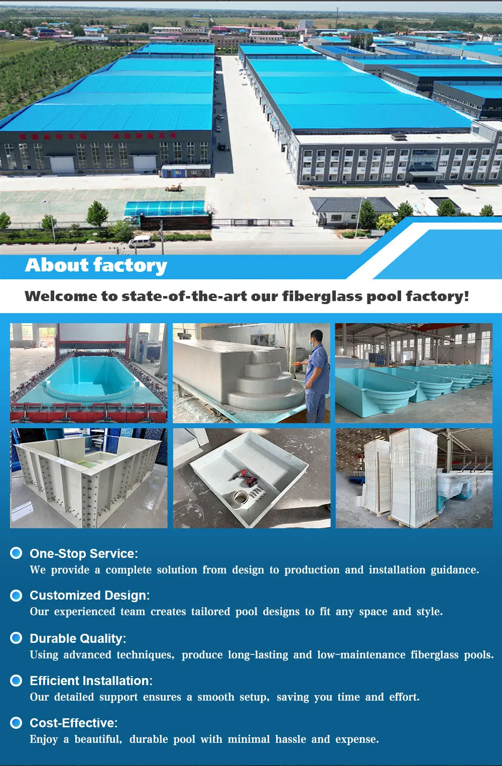 Outdoor Custom Fiberglass Swim Spa Pool - Luxury & Style