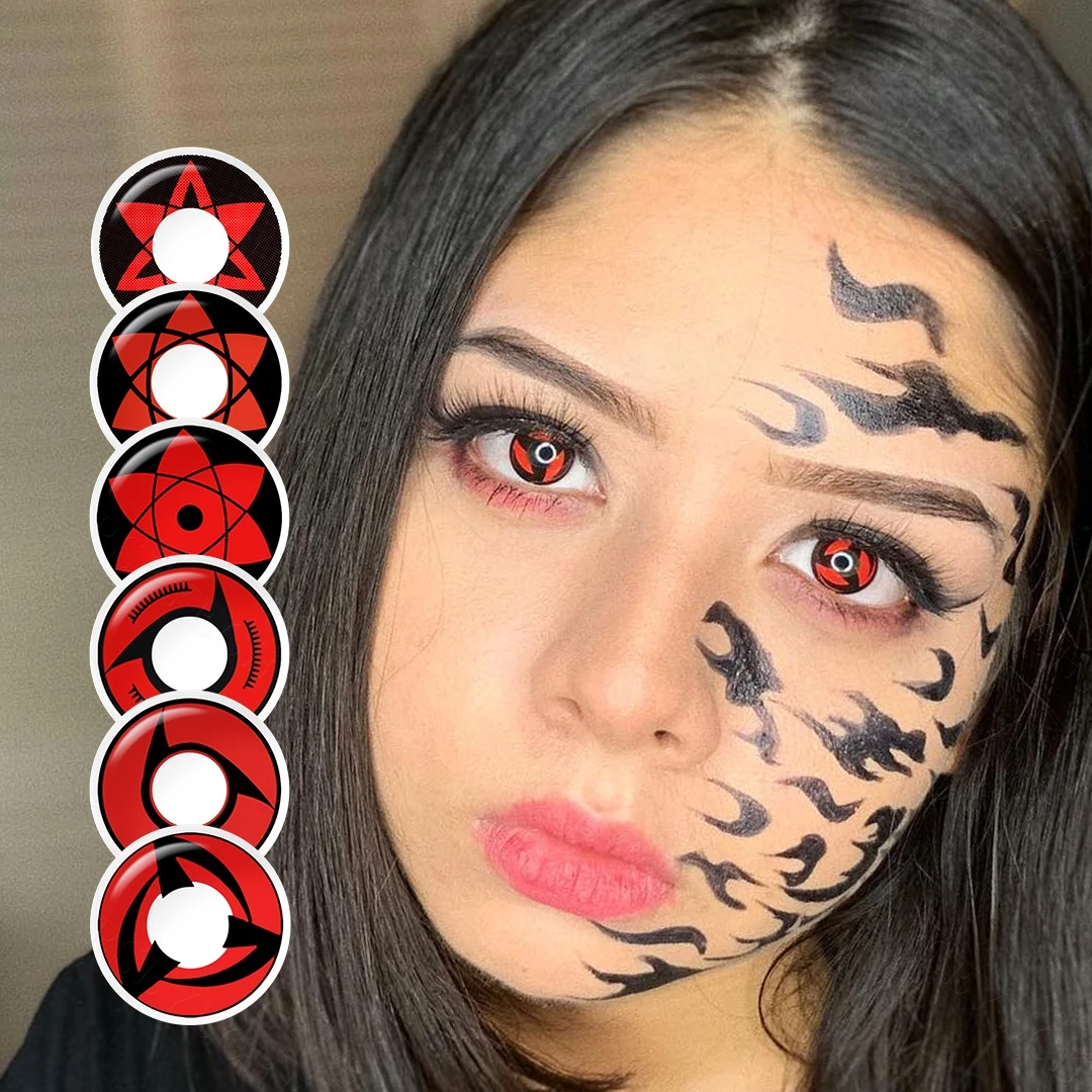 Free Shipping Anime Contact Lenses Cosplay Colored Contacts Halloween Eye Contact Lenses Lentes De Contacto