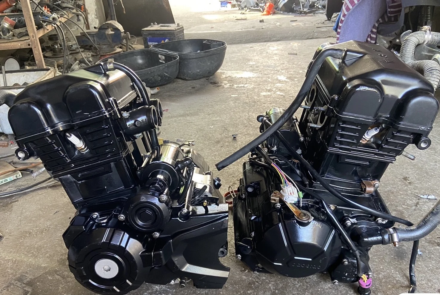 2-х ручной 4-тактный двигатель мотоцикла с воздушным охлаждением в сборе Zongshen CB250-F 172FMM 250cc