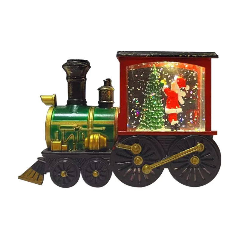 Wholesale New Products Train Shine Inside Creative Christmas Ornaments
