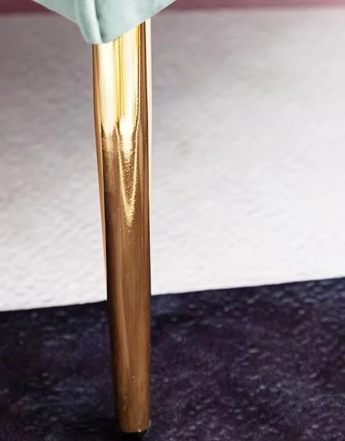 ON STOCK White Velvet Fabric with Gold Metal Legs Other Home Furniture  Accent Armchair supplier