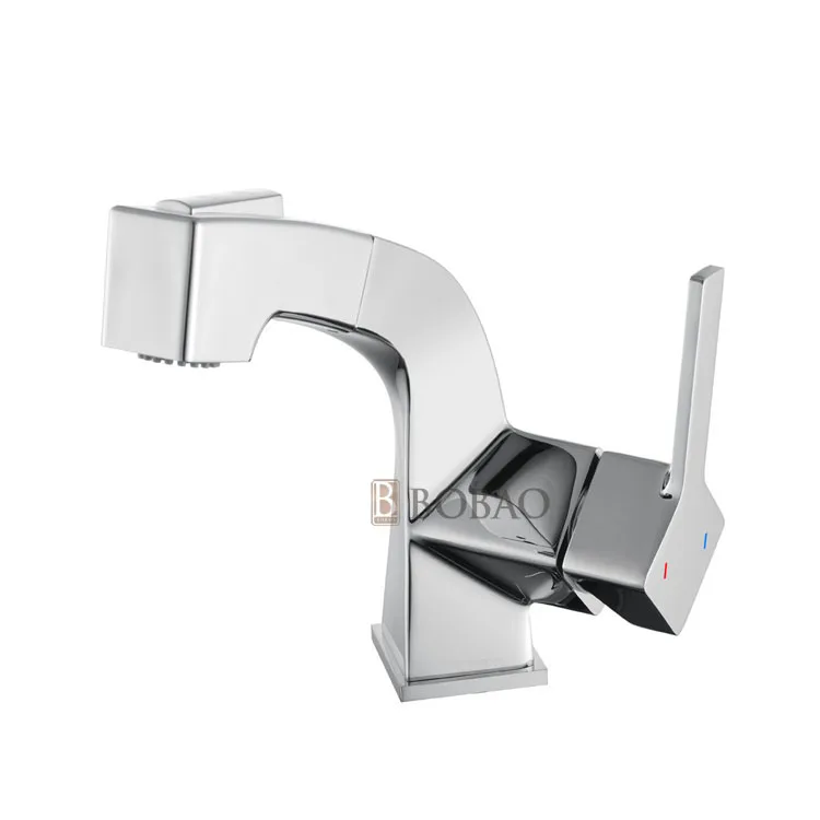 New Single Handle Black Tap Hot And Cold Water Basin Mixer Bathroom Faucet