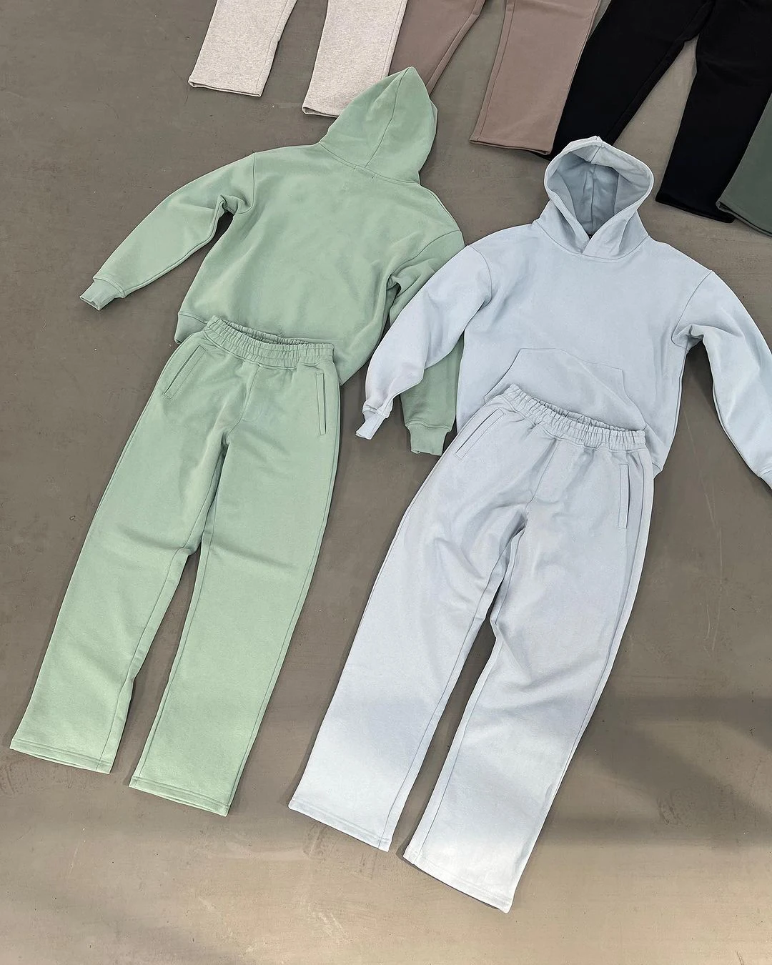 Wholesale High Quality Hoodies Sets Custom Sweatsuit Fitness Sports