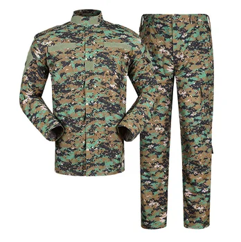 Customized Digital Woodland camouflage ACU uniform Digital marine navy blue
