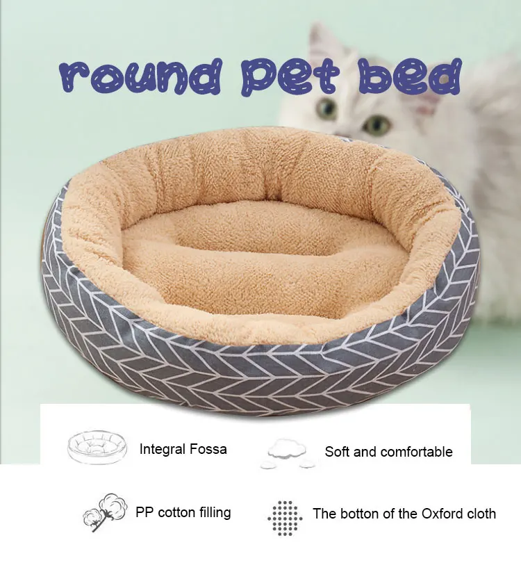 Luxury Foldable Plush Dog Bed Accessories Pet Bed Bed For Dogs Home