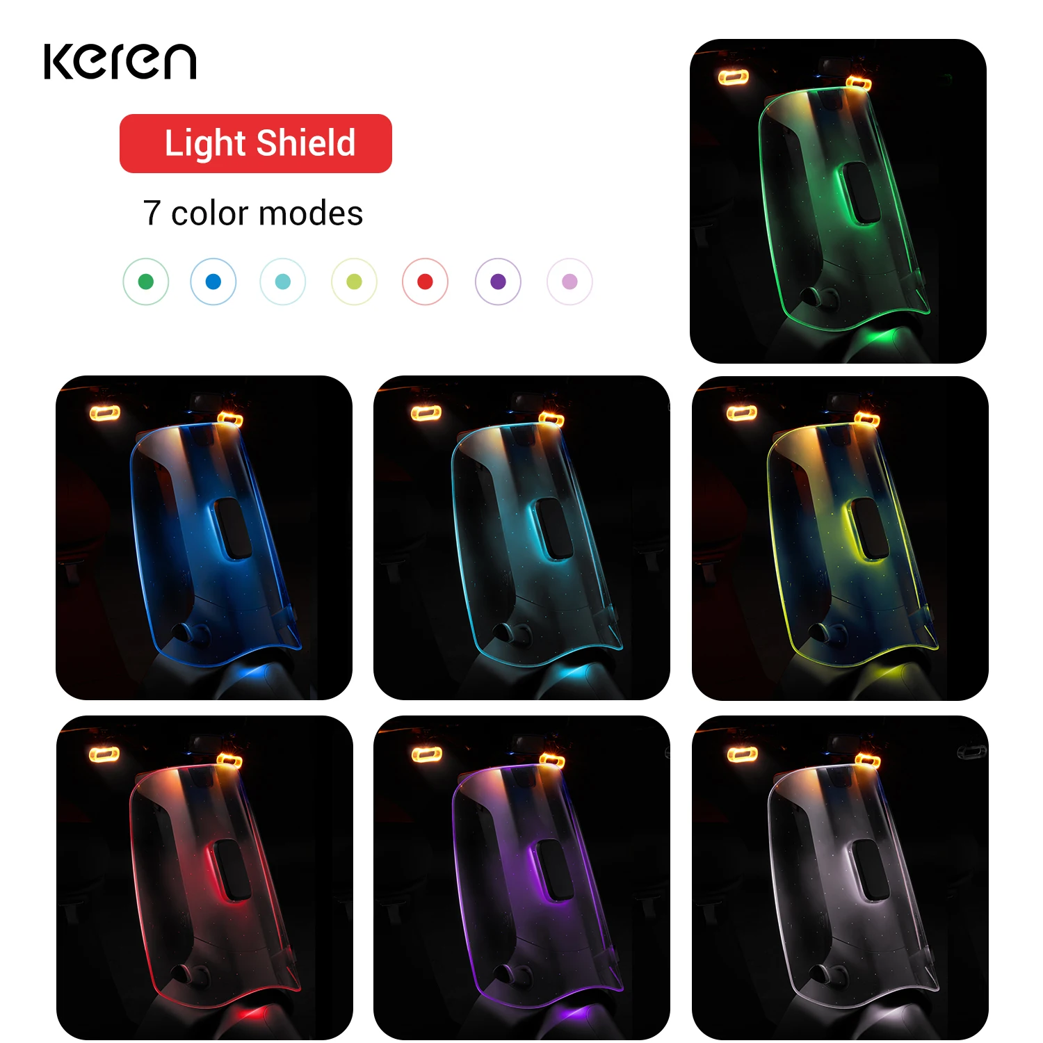 New Design 7 Colors Light Shield Women Ladies Ebike Ev Bicycle Electric Motorcycle Moped Scooter