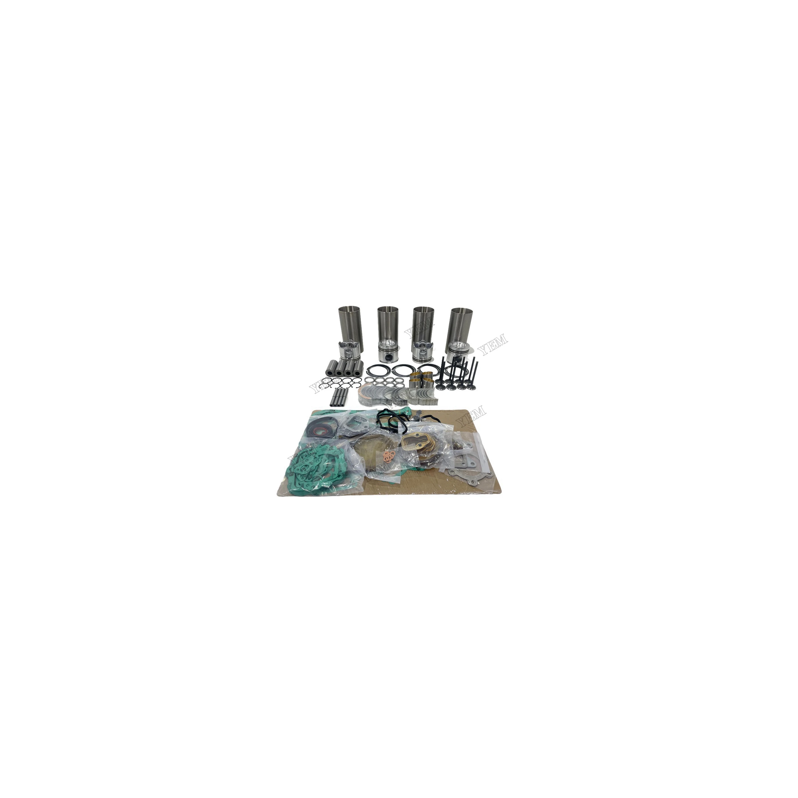 Overhaul Repair Kit With Valves Engine Bearings Cylinder Liner Piston Rings Gasket Kit for Caterpillar 3114 Engine Parts