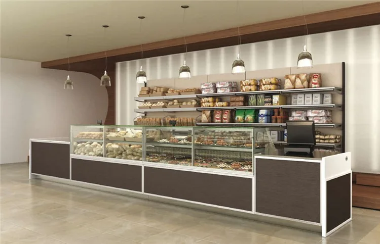 Bread Store Bakery Display Stand Kiosk Stand Bakery Counter Furniture ...