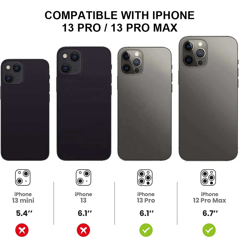 Camera Lens Protector 9H Tempered Glass Protector for iPhone 11 12 13 14 15 Pro Max Camera Lens with Flash Night Shot Circle