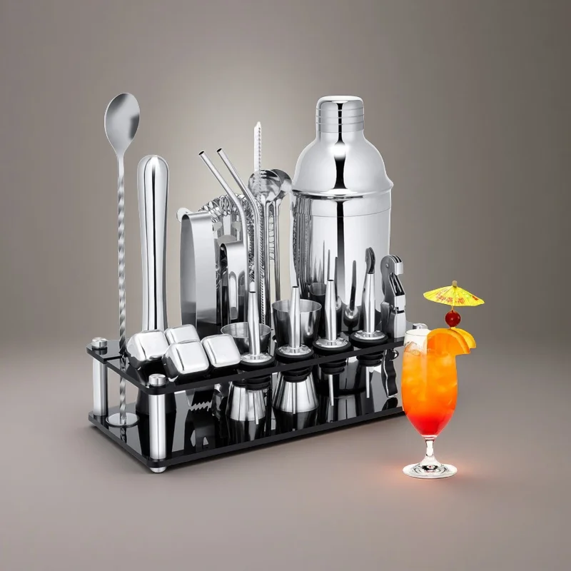 Wholesale Customized Stainless Steel Classic Eco-Friendly Whiskey Set Professional Bar Tools & Accessories