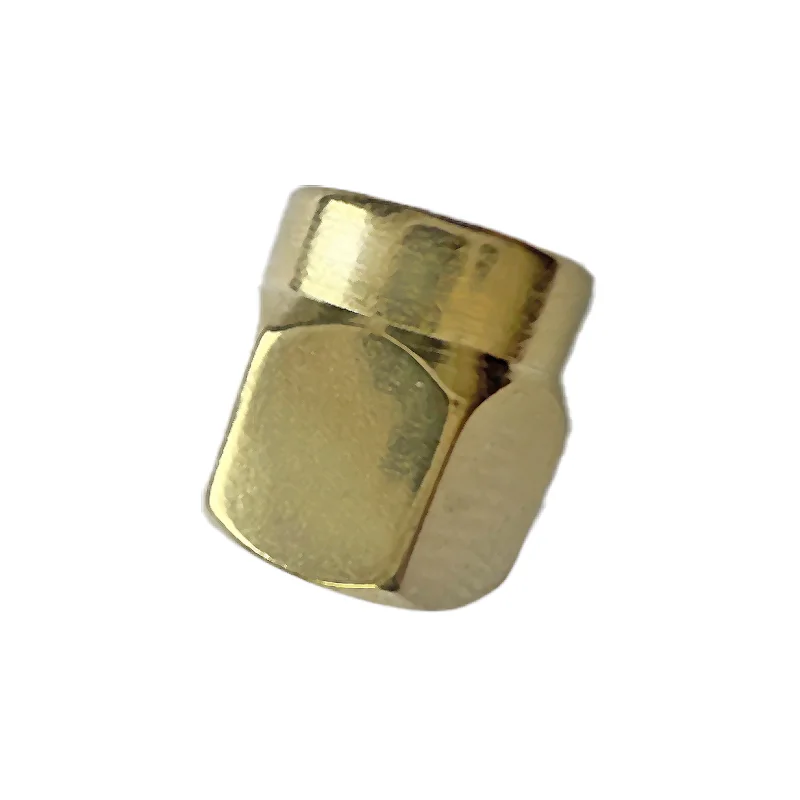SMA Dust Cap Copper Gold-plated with Internal Thread SMA Male Cap