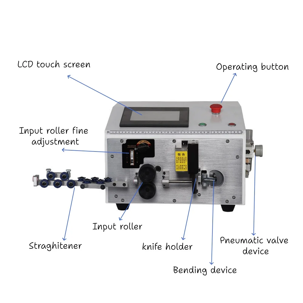Fully Functional Automatic Cutting Stripping Bending Machine Enabling ...