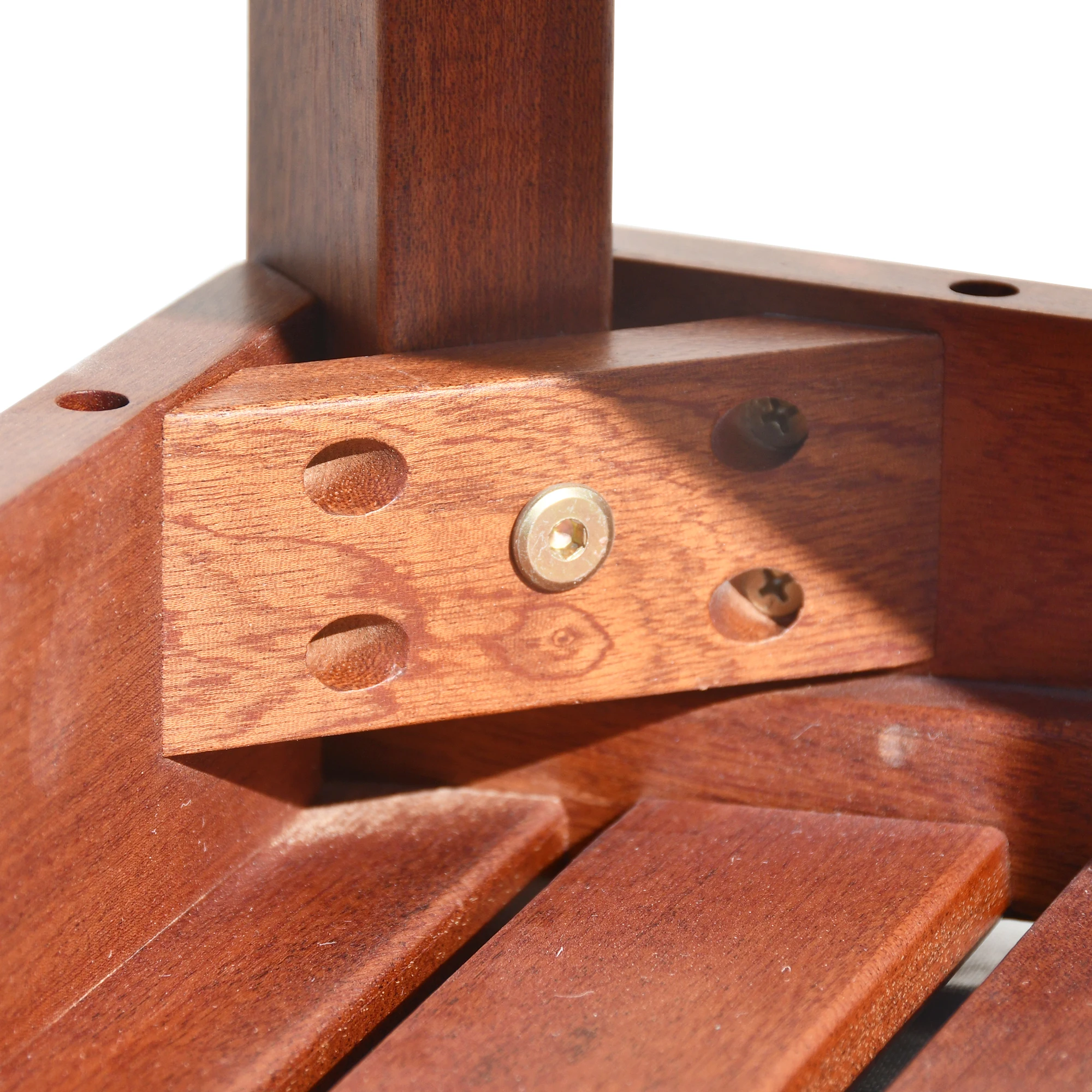 Heavy Duty Teak Solid Wood Shower Bench Shelf Bath Seat Chair With Foot