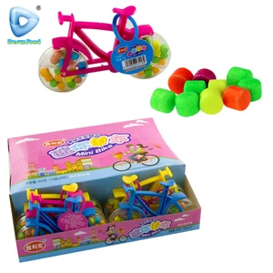 Hot Selling Cheap Custom Funny Plastic Bicycle Toys With Candy