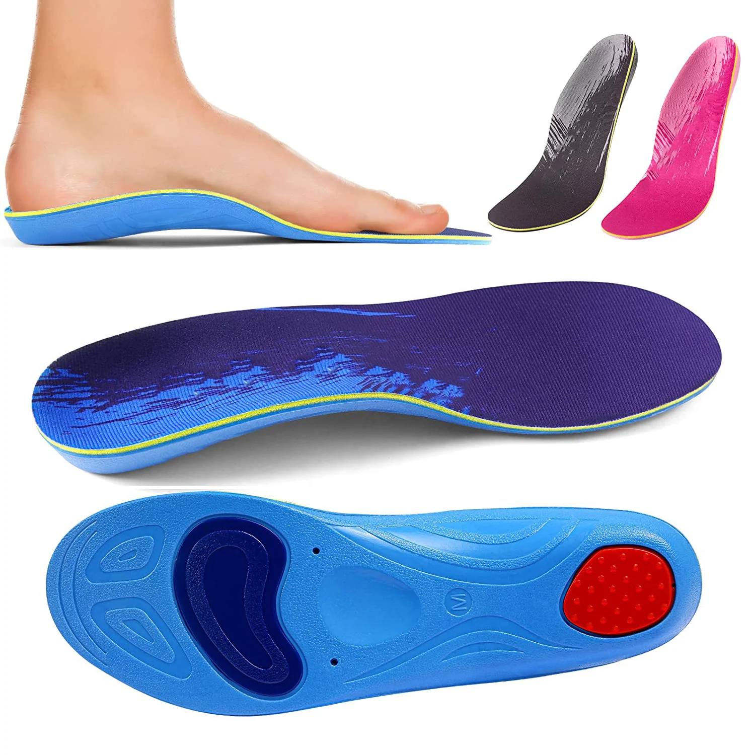 Arch Support Ortopedic Insoles For Plantar Fasciitis Foot Pain Relief ...