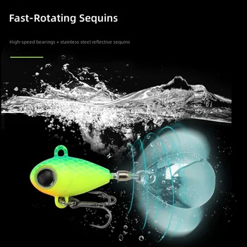 CHEERY 8g-13g Artificial Spintail Vib Winter Sea Saltwater Bait Targeting Salmon and Pike Metal Material Vib Fishing Lures Bait – Metal Jig – view 4