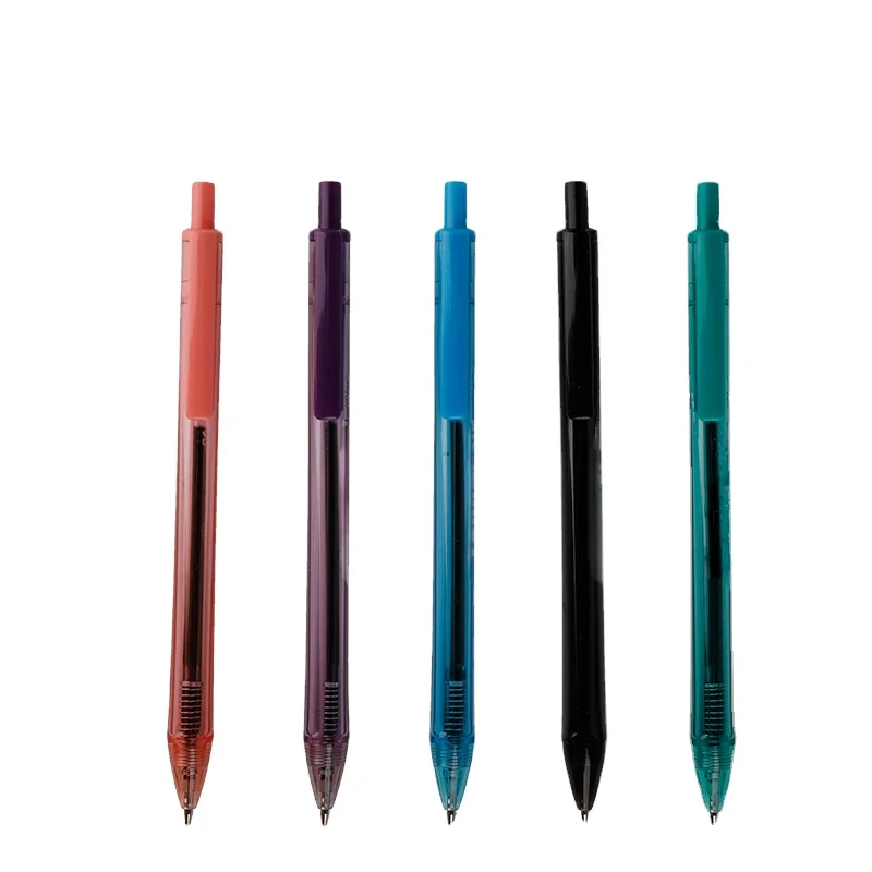 kb183800 cheap promotional translucent plastic ballpoint pen