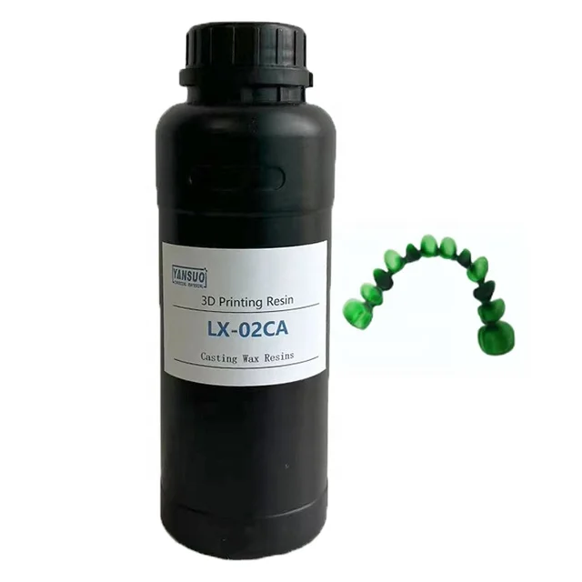 LX-02CA Casting Wax Resin for 355nm405nm LCD 3d Printing Resin Phopolymer Liquid Dental Castable Resin