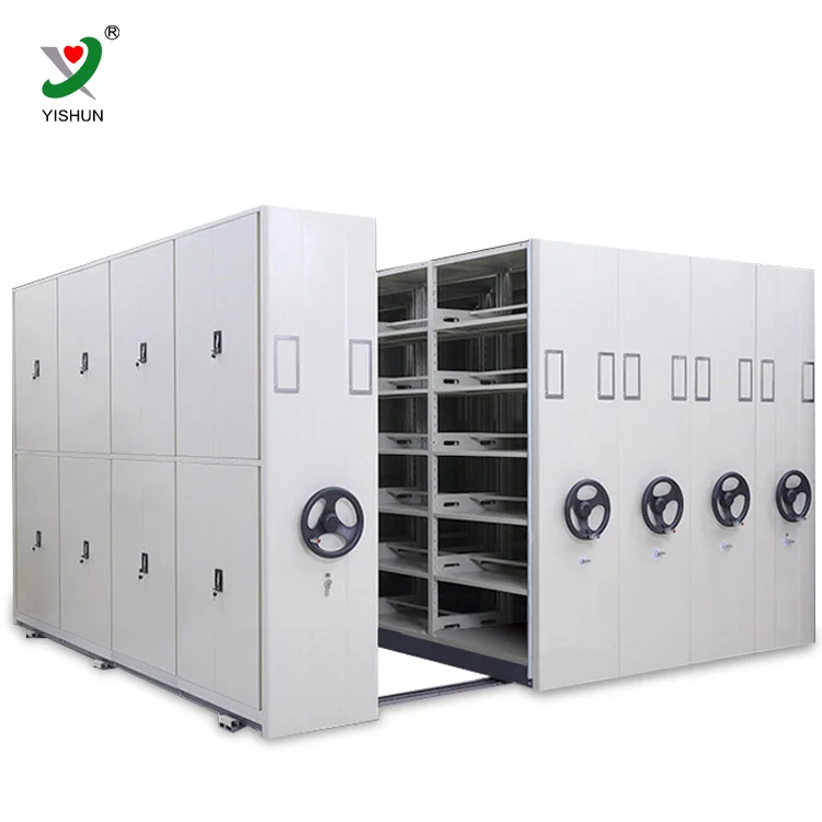 Archive Storage Steel Material Mobile File Compactor System
