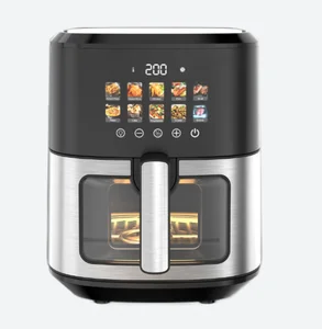 New High Quality 6.5L LCD Display Electric Digital Air Fryer Double Heating Household 1 Year Warranty