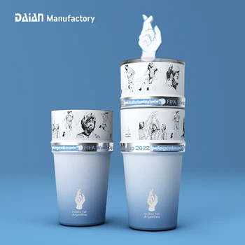 Daian New Design Stackable Cup Double Wall Vacuum Insulated 18/8 Stainless Steel Tumbler with Design Patent