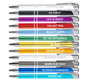 Promotional Manufacturers Metal Ball Pens With Engraved Printed Custom Logo for Mulit-Colors Office Stylo