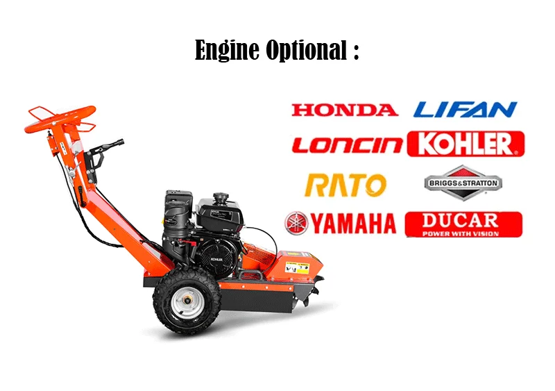 Maxpower 15hp Gasoline Powered Customization Home Use Movable Mini  Wood Tree Root Remover  Stump Grinder