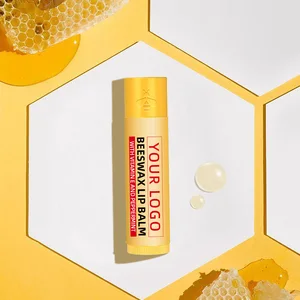 Organic Herbal Shea Butter Fruit Flavors Beeswax Lip Balm Stick Moisturizing Nourishing Repair Anti-aging Waterproof Custom