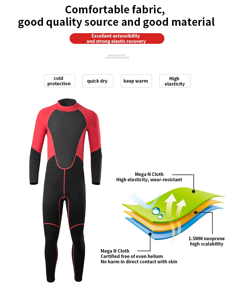 Оптовая продажа 2 мм костюм для дайвинга Мужской Цельный Быстросохнущий с длинными рукавами купальник солнцезащитный крем серфинга