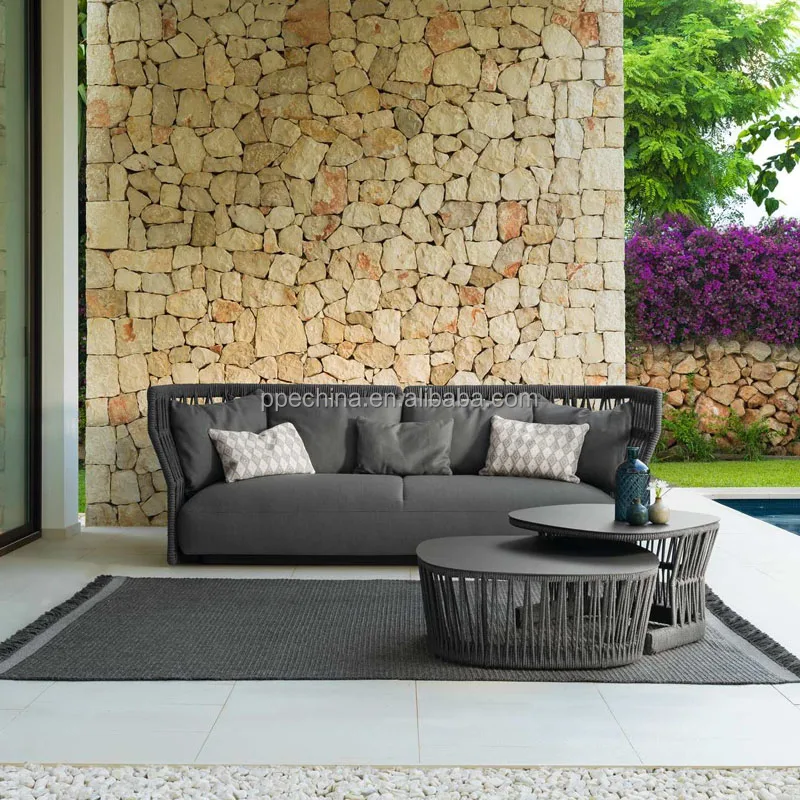 Morden patio garden set high quality outdoor furniture braiding sofa