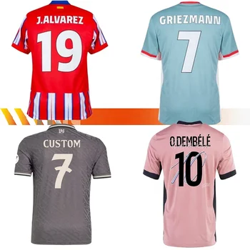 Custom 24/25 Retro Thai Soccer Jersey for Adults & Kids Quick Dry Breathable Top Club Name Team Name OEM Service for Football