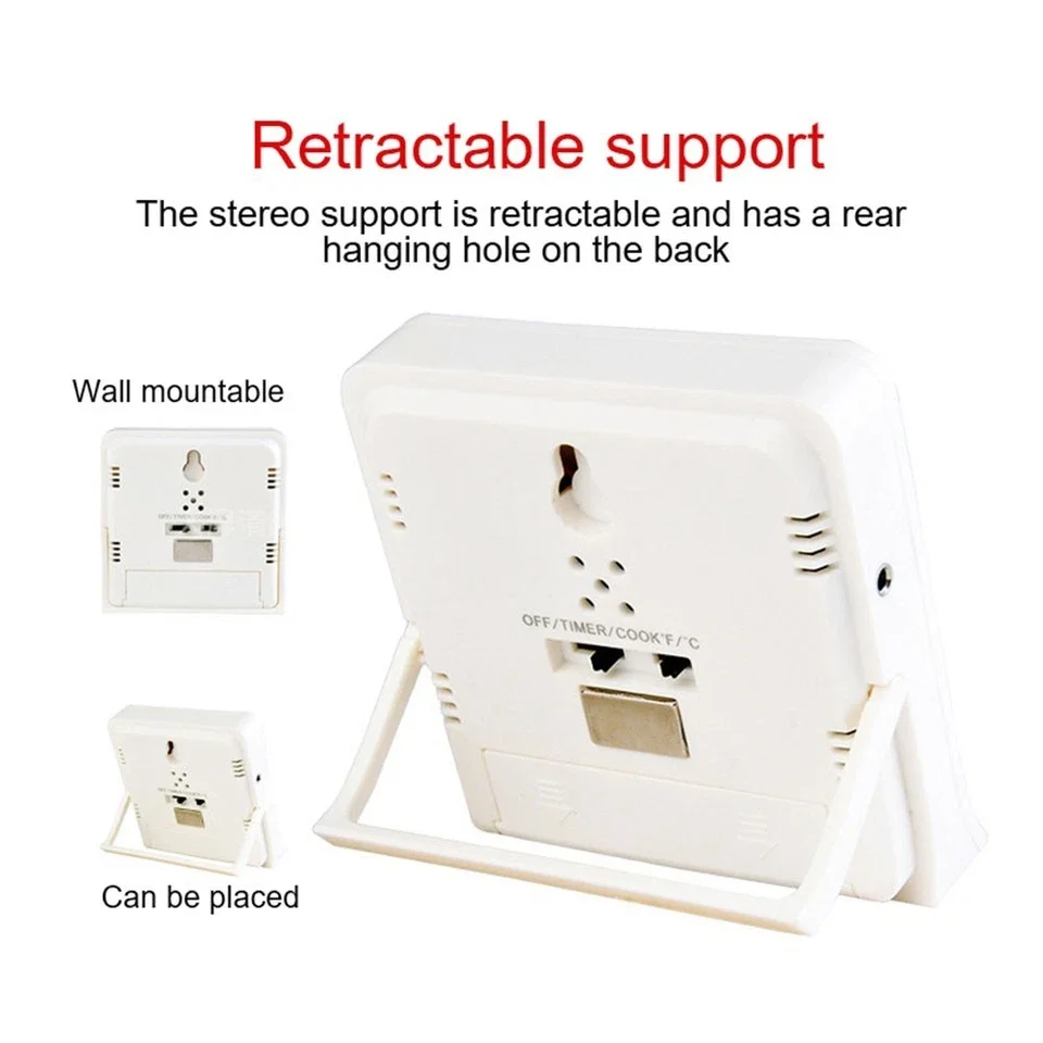 Hot Stainless Steel Digital Barbecue Grill Thermometer Kitchen Food Cooking Frying Thermometer