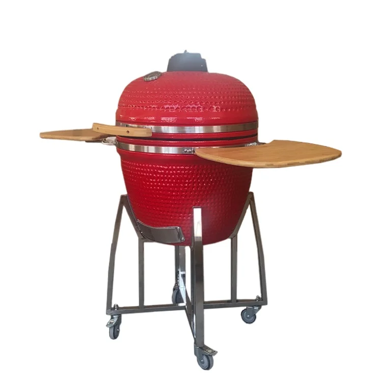 KIMSTONE 23 Inch Komado Grill Ceramic Bbq Parts Smoker Clay Oven Bono Grande Blue Brown jardin Barbacoas En Portugal Kamado