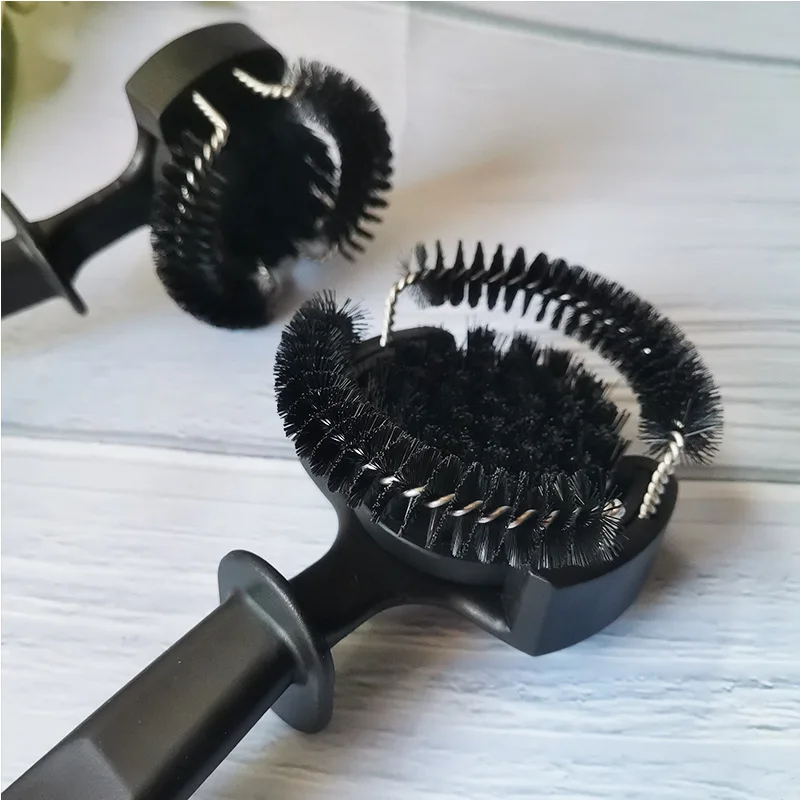 Coffee machine cleaning brush Circular coffee brush Long handle brewing head cleaning brush Kitchen cleaning tools details