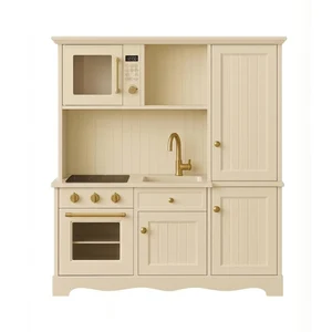 EDULAND Kids Wooden Play Kitchen Set with Washing Machine Toy for Boys and Girls 2-4 Years MDF Material OEM/ODM for Wholesalers