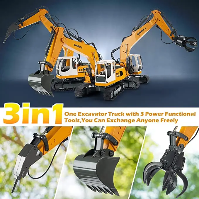 Double E E561-003 RC Truck Excavator - 1:16 Scale Fun