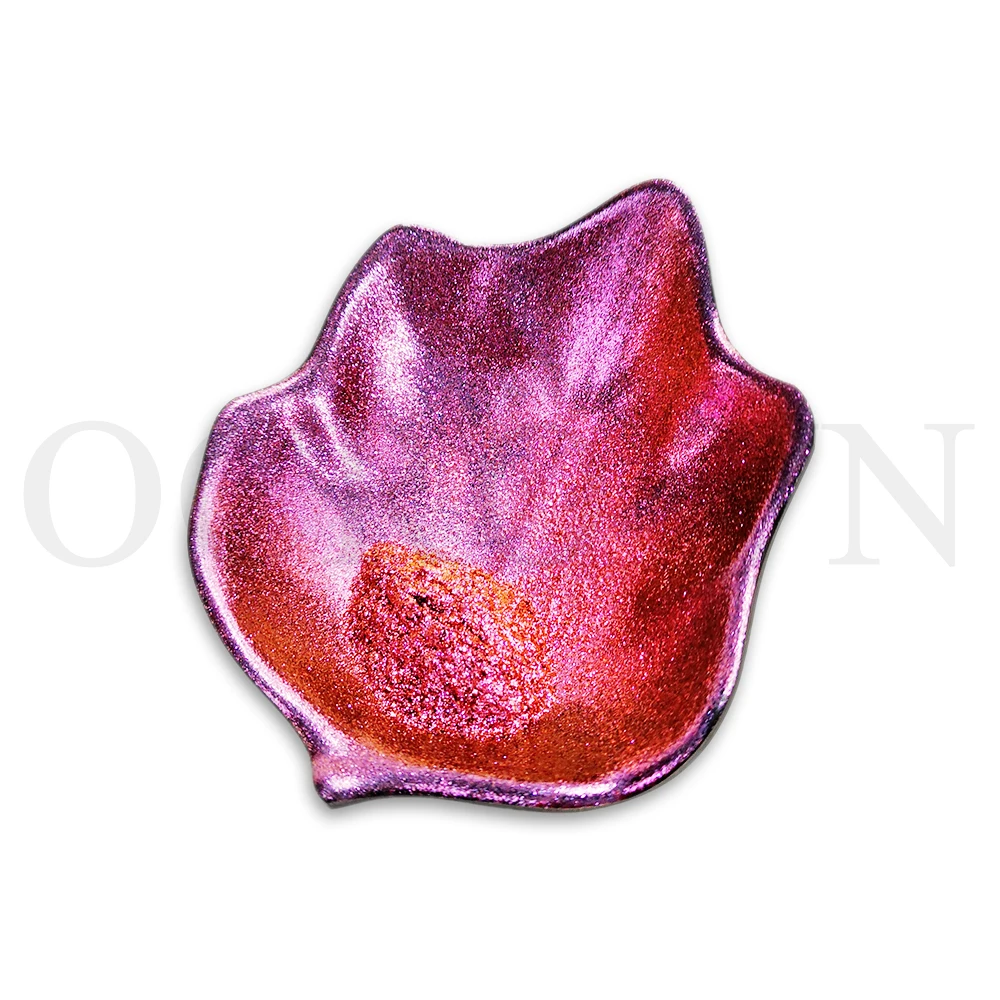 Rosy red copper metallic effect popular cosmetic eyeshadow pigment glitter chromatic chameleon makeup powders