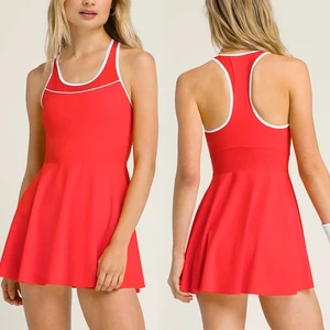 Custom Tennis Shorts Wear Women Sleeveless Dress Quick Dry Women 2 Pcs Tennis Workout Apparel