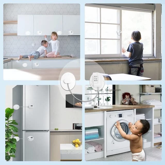 Fridge Combination Lock Freezer Child Safety Door Lock with Strong Adhesive Keyless Refrigerator Lock