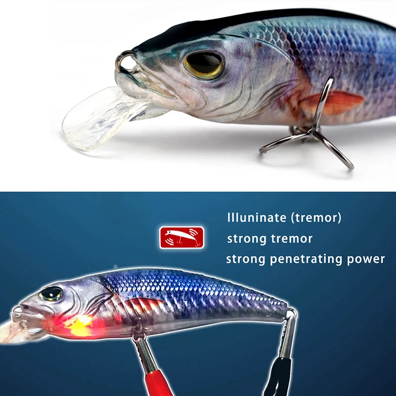 Single Joint Bluegill Swimbait With Fiber Tail Lifelike Gliding Action