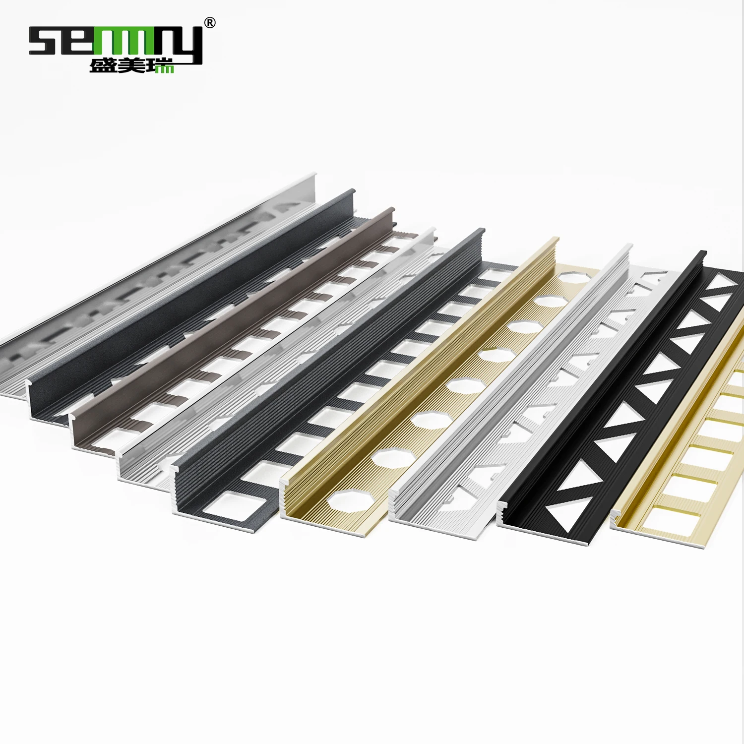 Tiling Trims for Wall L Lines Interior Cutting Floor Accessories Black Aluminum Profile Balcony Thin Tiles Tiling Trims