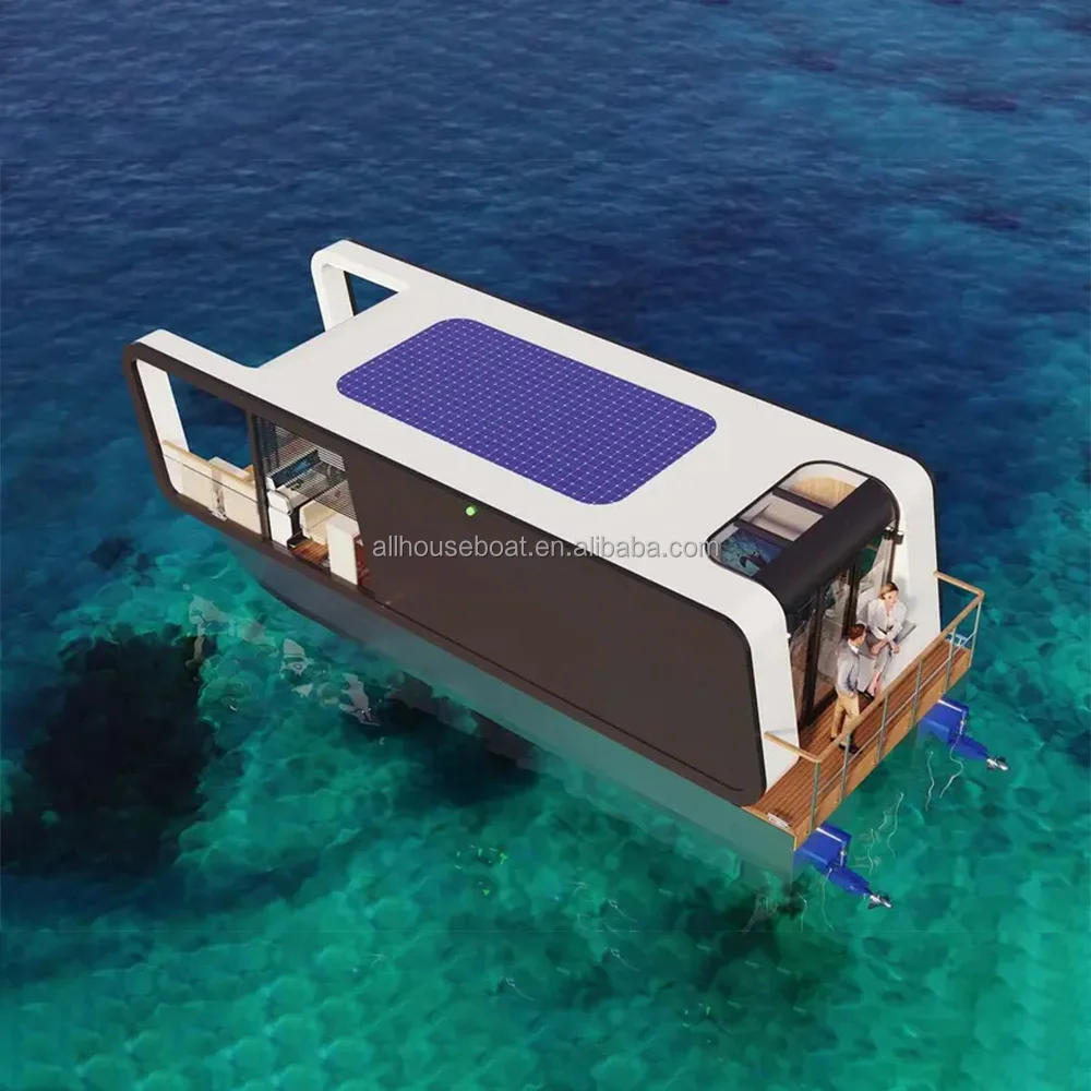 Houseboat Luxury Floating Hotel Prefab Houses Customized Floating ...