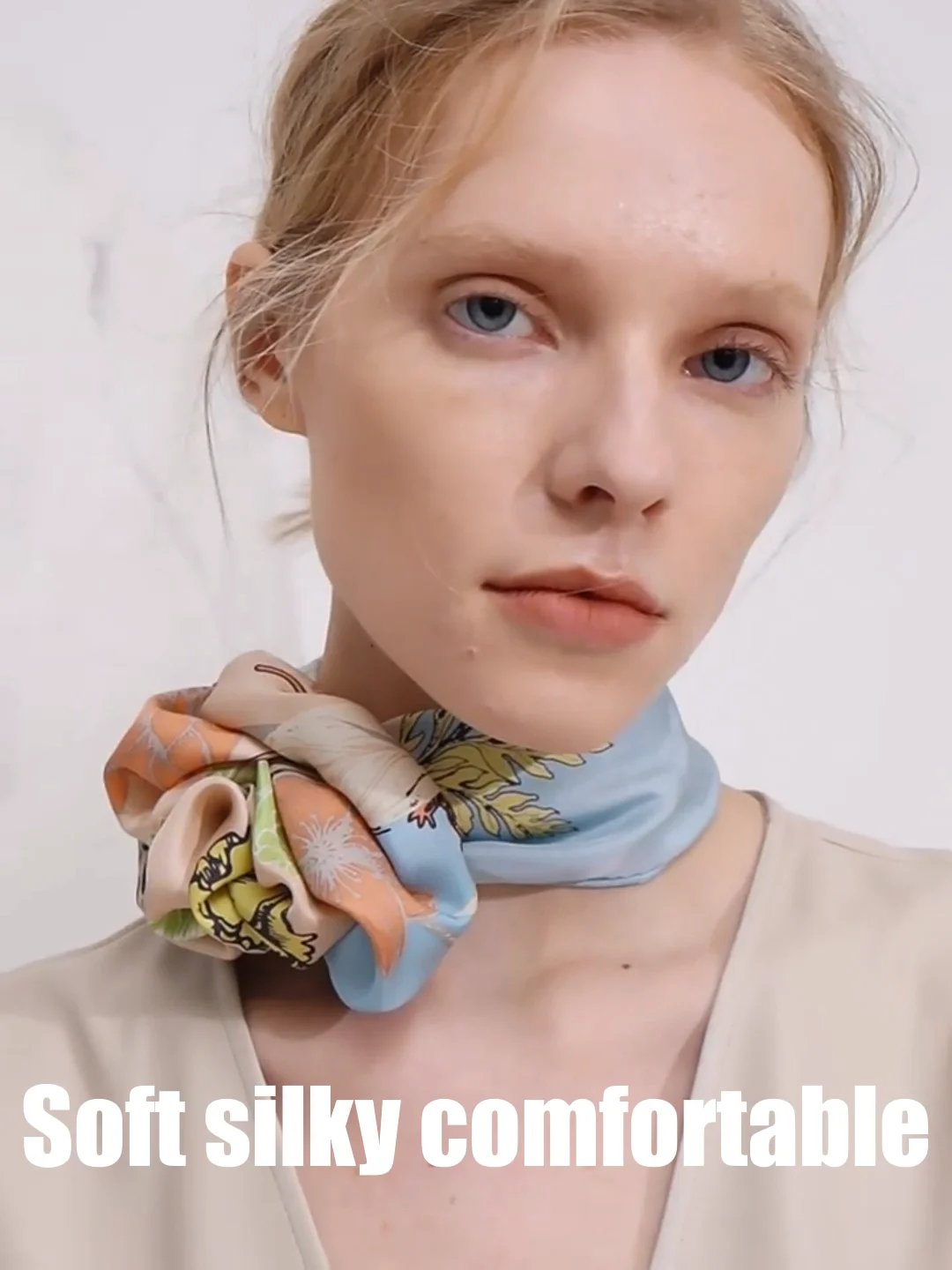 2022 New Arrival Custom Printing Luxury 100 Pure Silk Square Scarf