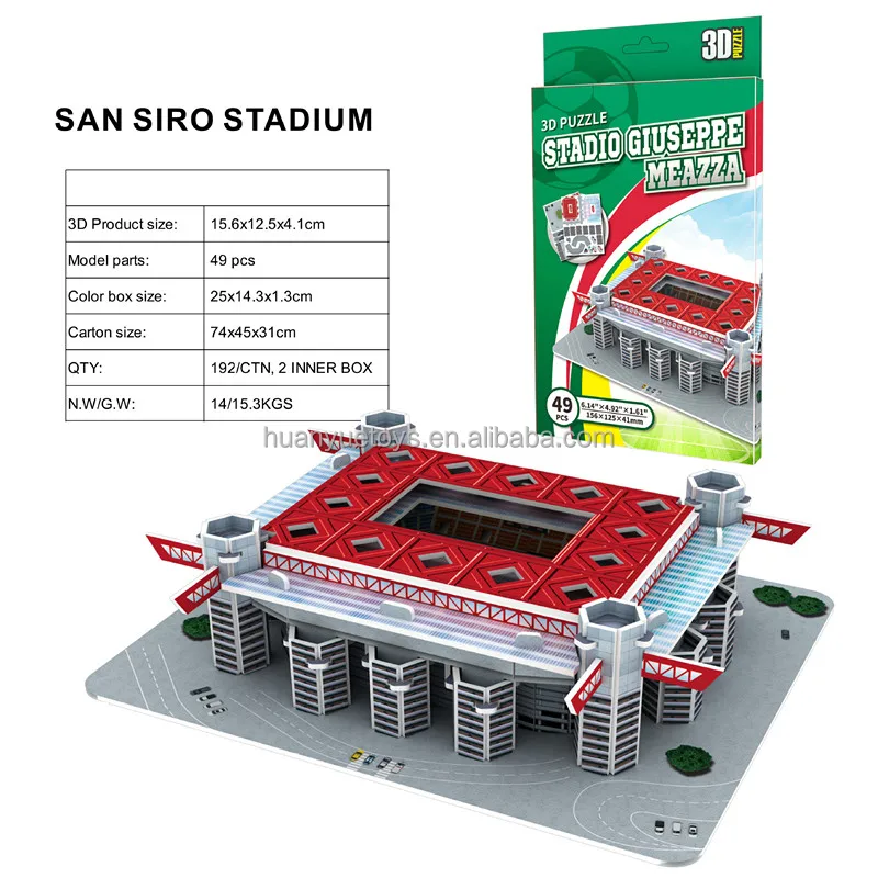 Children's Toys 3d Puzzle Football Stadium Children's Puzzle Diy